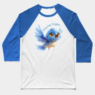 Flying high! Blue bird Baseball T-Shirt